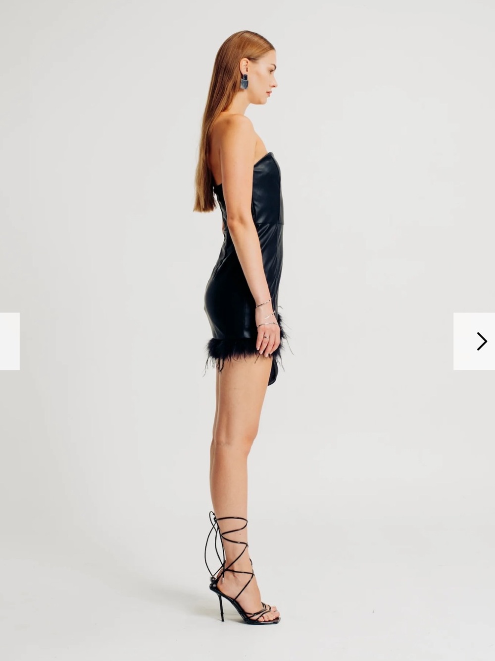 Ronny Kobo Helena Strapless Black Mini Dress NWT - Picture 2 of 13